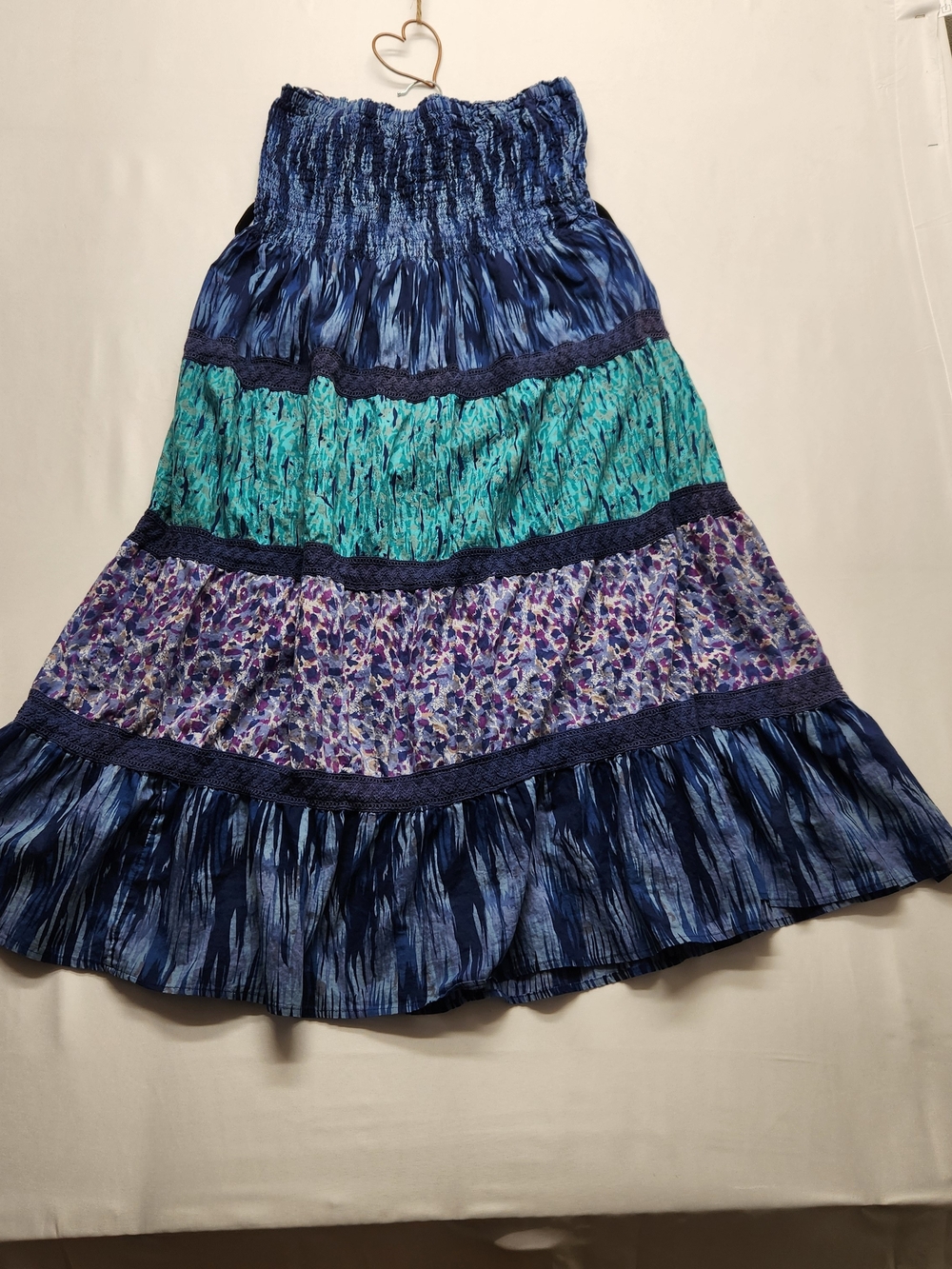 ⭐️Speed Control NY Convertible Maxi Skirt Strapless Dress Boho XL Y2K Hippie